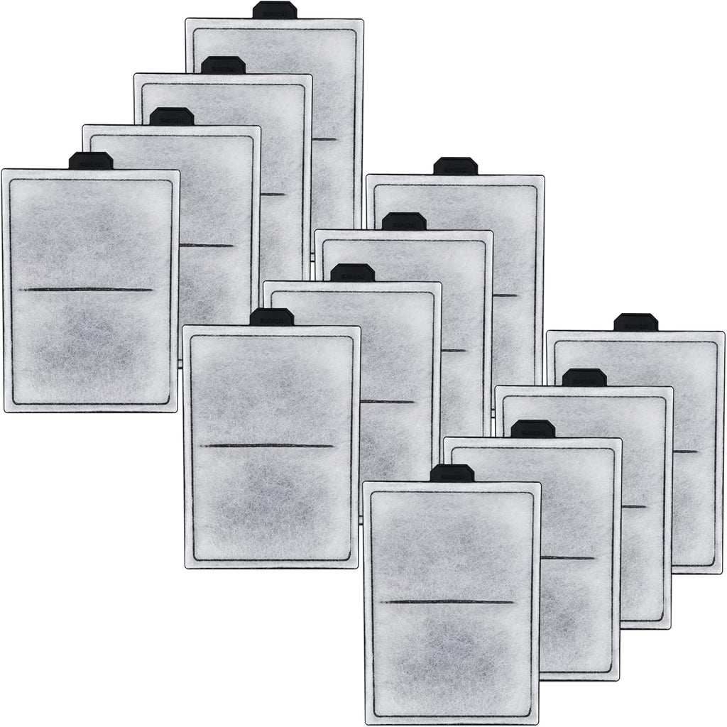 HiTauing PF-S filter cartridge front view pack of twelve aquarium replacement filters.