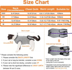 Doglemi cat post-surgery onesie highlighting rear litter box access