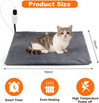 Mecheer cat heating pad grey fabric detail