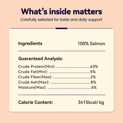 Natural high protein fish snacks for sensitive pet digestion