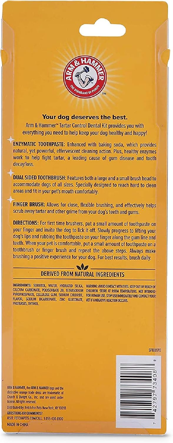 Arm and Hammer dental kit for puppies and adult dogs