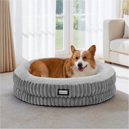 BALANCE Cat Bed Kitten Bed, Washable Round Cat Beds for Indoor Cats, Super Soft Plush Faux Fur Pet Bed for Puppy and Kitten with Anti-Slip Bottom - Image 9
