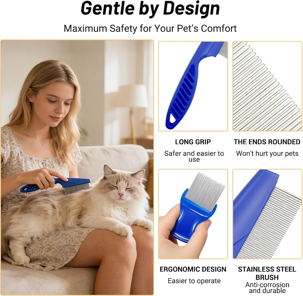 Pet tear stain remover comb for small dogs