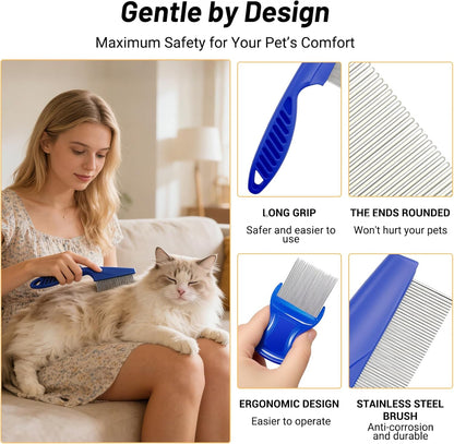 Pet tear stain remover comb for small dogs