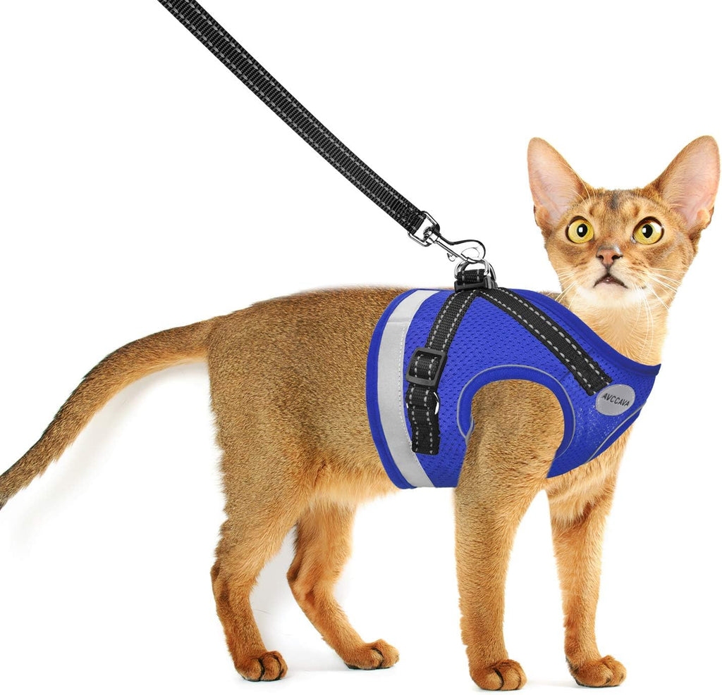 Cat Harness and Leash for Walking, Kitten Escape Proof Harnesses, Adjustable Reflective Puppy Harness with Leashes Set, Easy Adjustable Soft net Breathable Pet Safety Vest XS (Chest: 6" - 8") Black - Image 10