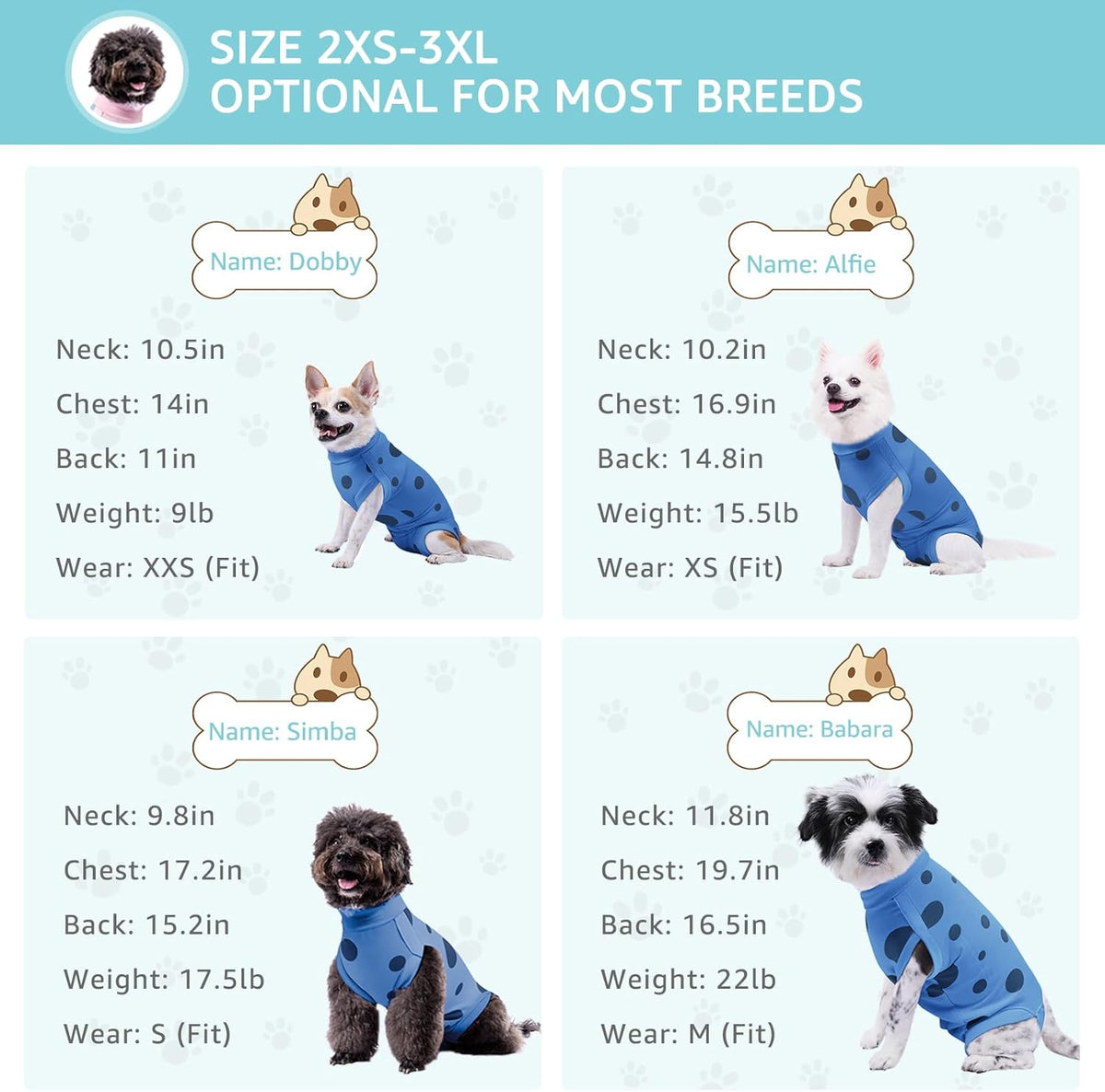 Comwish post operative pet vest with belly pee hole design