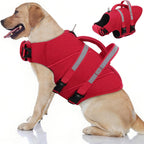 Queenmore Small Dog Life Jacket for Swimming, Boating & Beach, High-Visible Ripstop Lightweight Pet Life Vest with Rescue Handle & Leash Hook for Puppies 8-15 lbs, Orange - Image 10