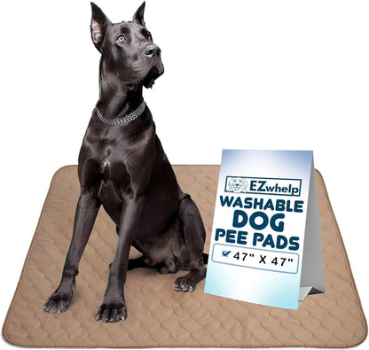 EZwhelp Reusable Dog Pee Pads - Waterproof Training Pads for Dogs - Washable & Sanitary - Rounded Corners - Laminated, Lightweight, Durable - Pet Essentials for Puppy Training and Whelping - 48" x 60" - Image 10