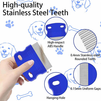 Fernfern pet tear stain remover comb with fine stainless steel teeth