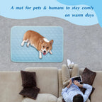 Cooling Mat for Dogs, Thick Breathable Dog Cooling Mat Q-MAX>0.45, Dog Cooling Bed Chill Cool Fiber & Non-Slip Bottom Cold Crate Pad Kennel Bed for Dog Puppy and Cat, Non-Toxic, Foldable & Washable - Image 9