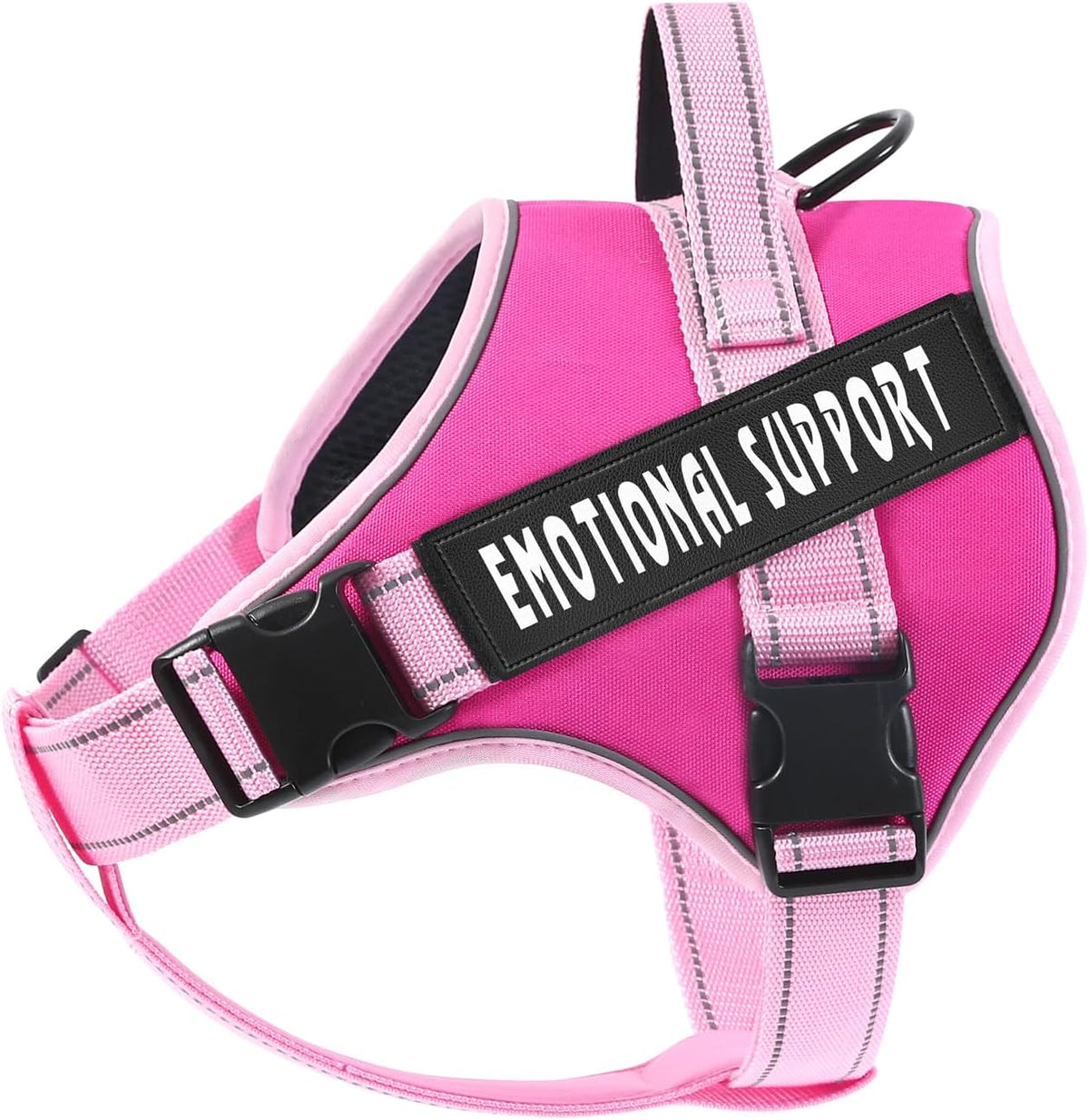 voopet Service Dog Harness, Emotional Support Pet Vest Harness, Reflective Breathable & Adjustable No Pull ESA Harness for Small Medium Large Dogs (with 4 PCS Removeable Tags),XX Small (Pack of 1) - Image 12
