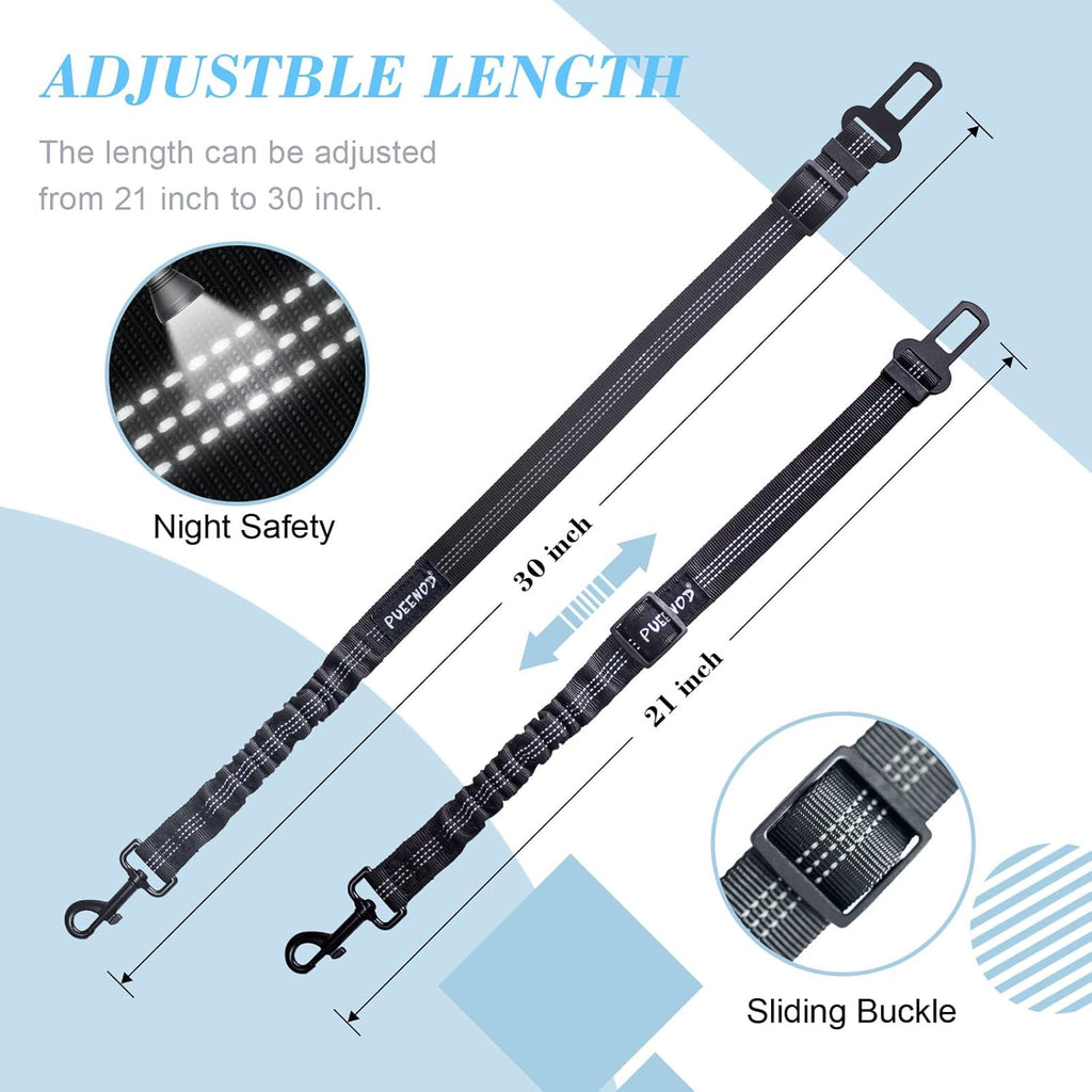 Reflective stitching detail on Pueenod safety tether