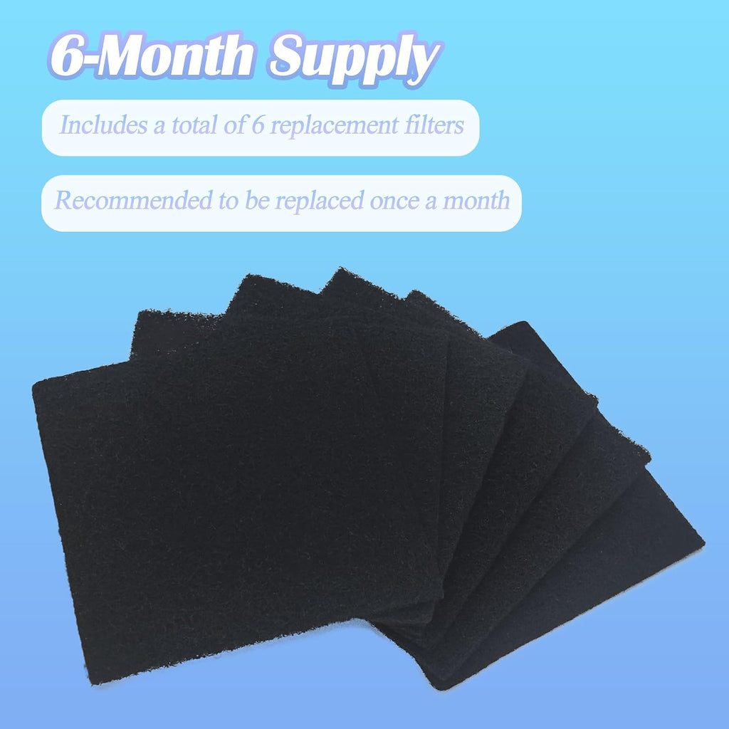Delapan NewKe odor management charcoal pads highlighting the porous texture for absorbing pet waste odors.