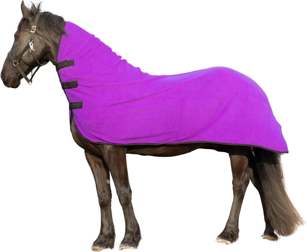 RESISTANCE acrylic soft fleece horse sheet in large size showing complete full body coverage