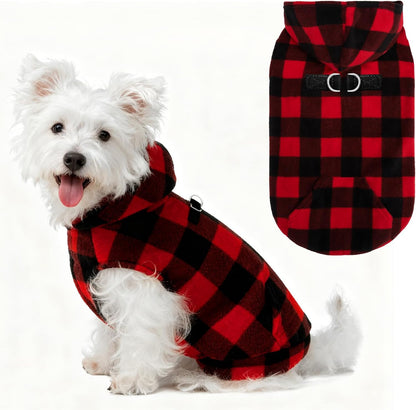 EXPAWLORER Dog Hoodie Fleece Sweater Vest, Hooded Dog Sweatshirt Fall Winter Pet Clothes with Leash Hole, Sleeveless Warm Cozy Puppy Clothing for Cat Small Medium Large Dogs Girl Boy, Grey XL - Image 9