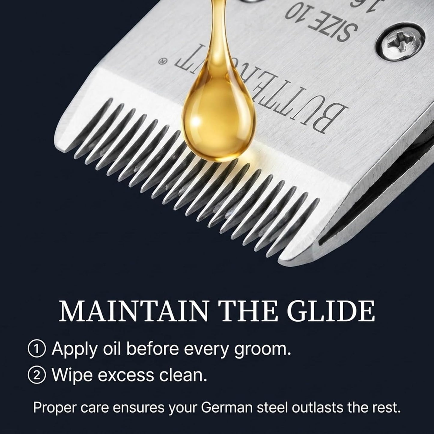 Authentic USA imported professional pet clipper blade packaging for retail sale