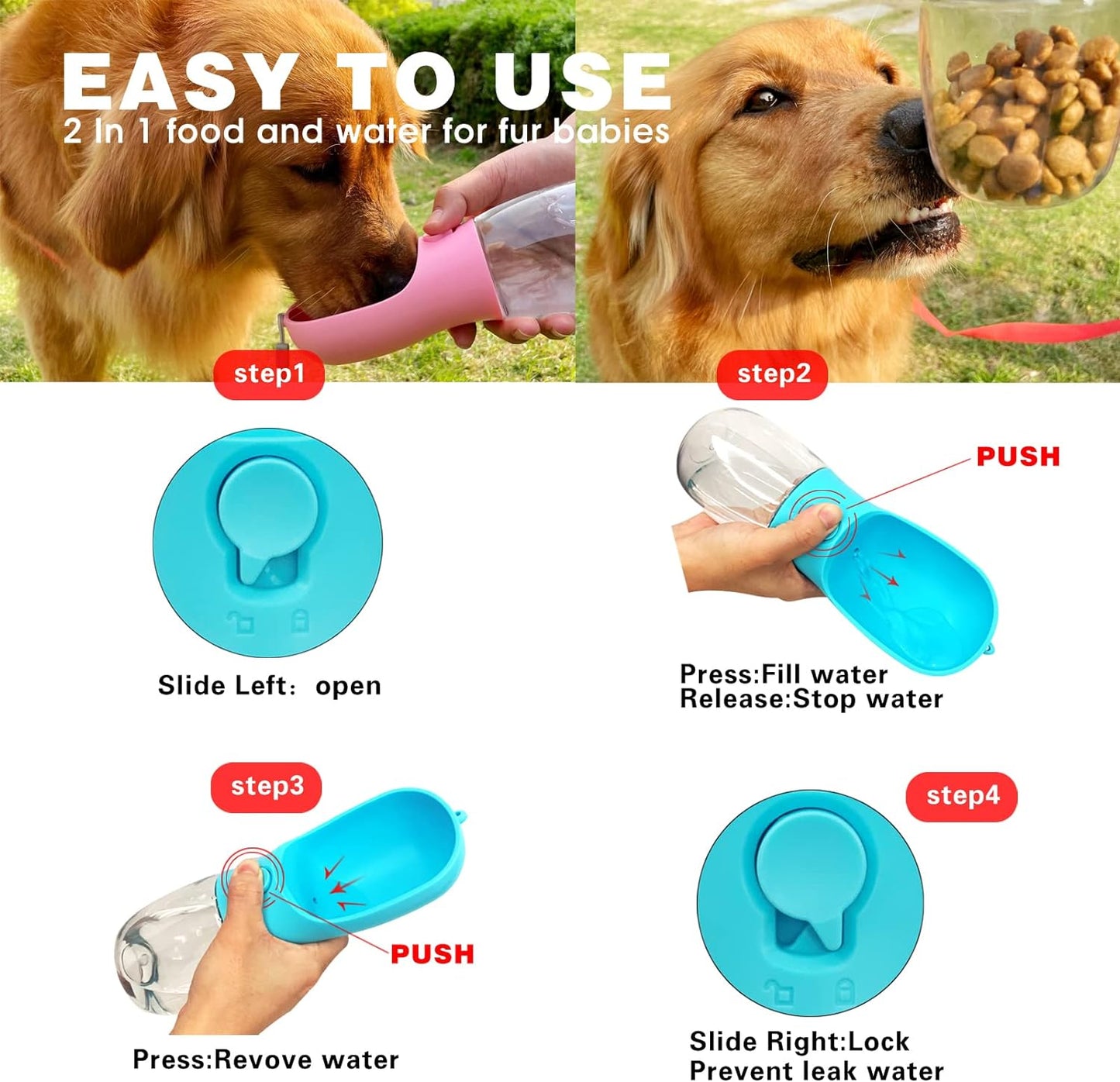 Activated carbon filter inside the dog hydration dispenser for removing water impurities.