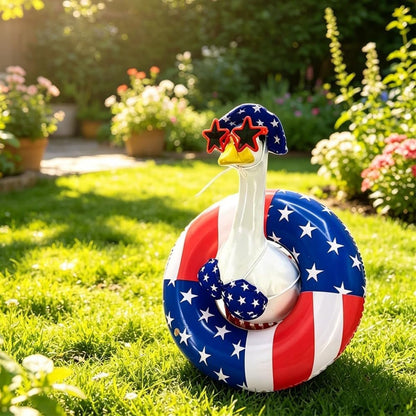 Aymolas twenty three inch lawn statue holiday decoration outfit set accessory details.