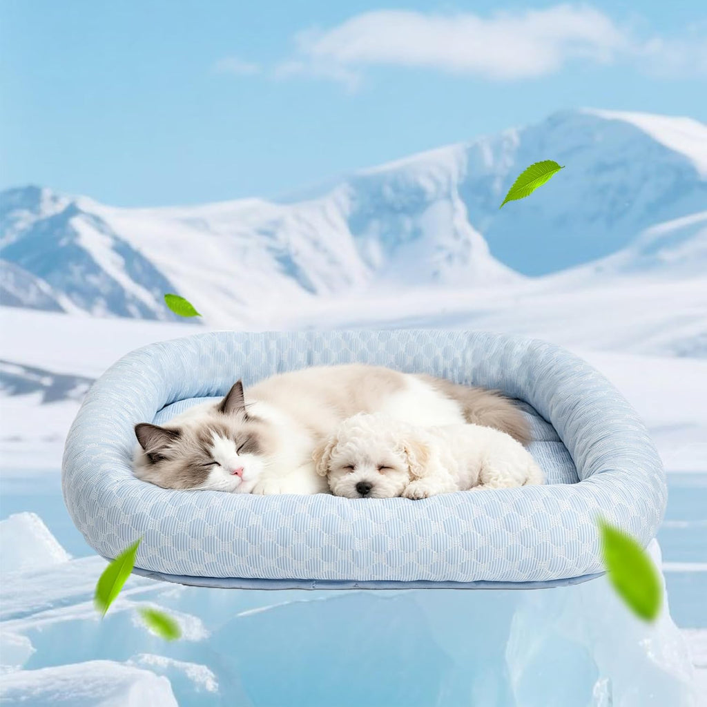 Nesayver cat cooling mat front view for summer comfort
