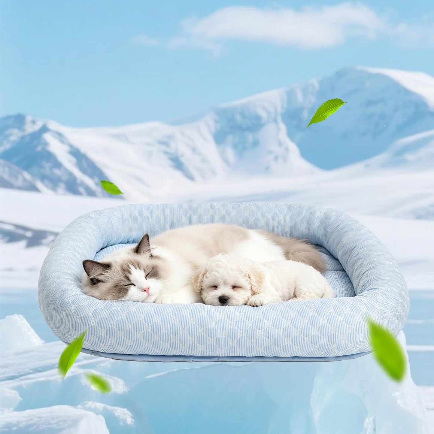 Nesayver cat cooling mat front view for summer comfort
