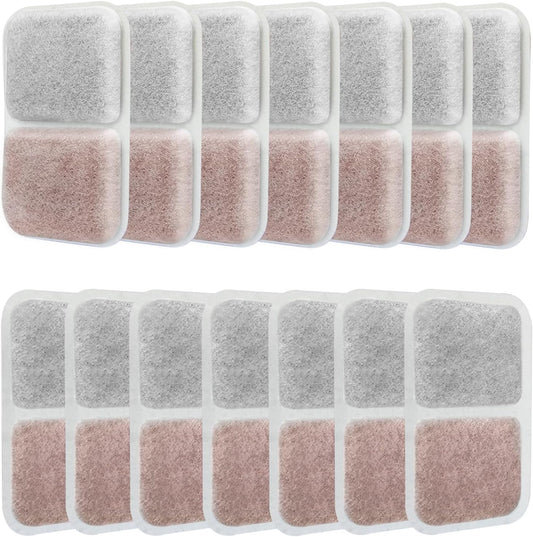 Stitokg airsift litter box replacement filters front view showing fourteen pack premium odor absorbers.