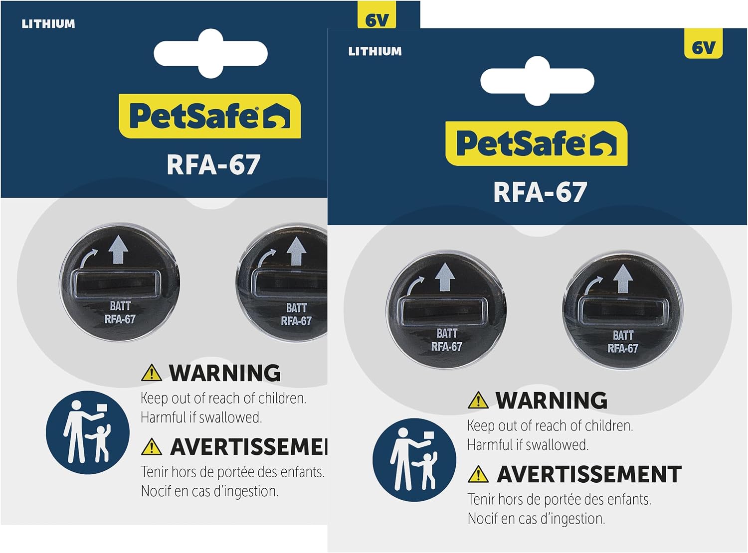 PetSafe electronic dog collar replacement batteries authentic USA import package