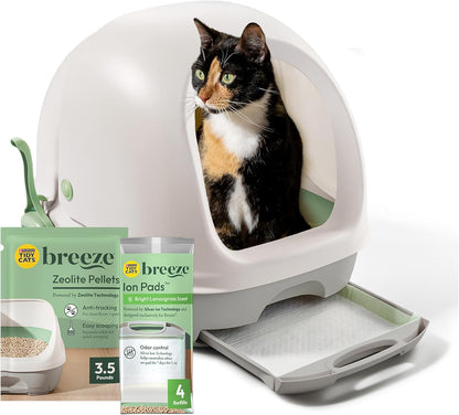 Purina Tidy Cats Litter Box System, BREEZE System Starter Kit Litter Box, Litter Pellets & Pads - Image 14