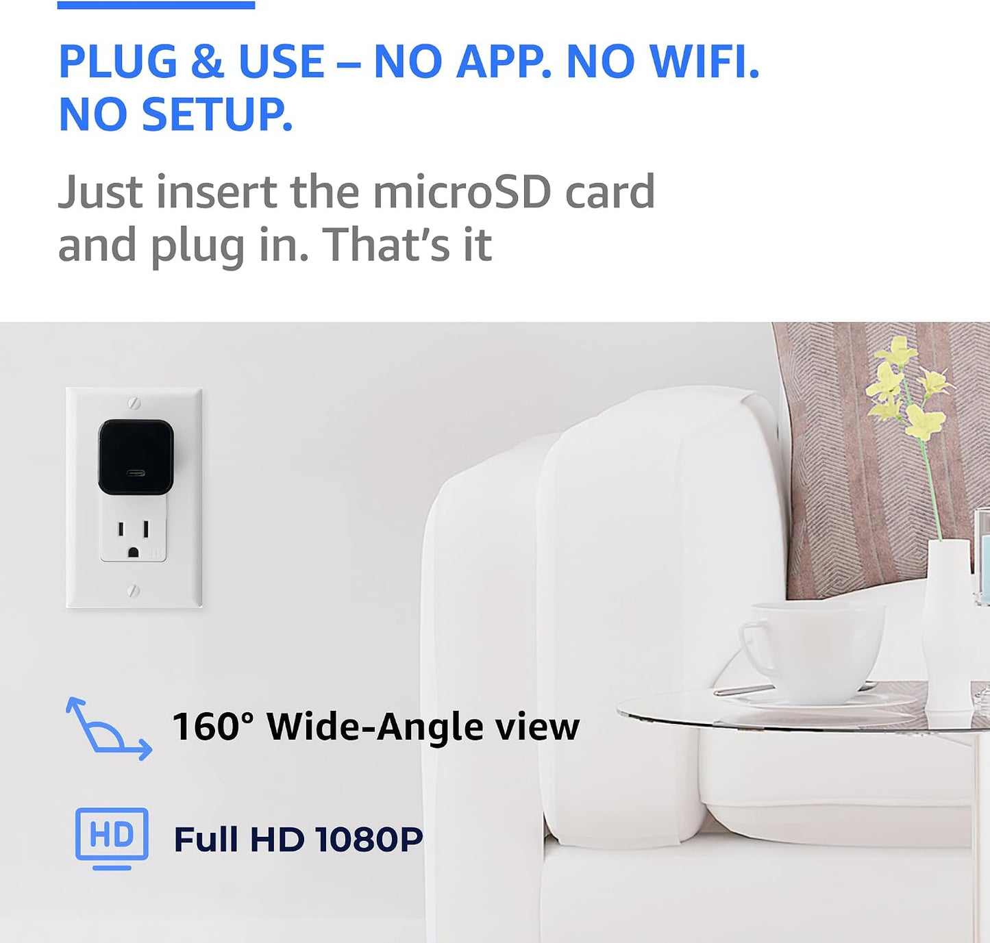 Alpha Tech camera showing MicroSD card slot detail