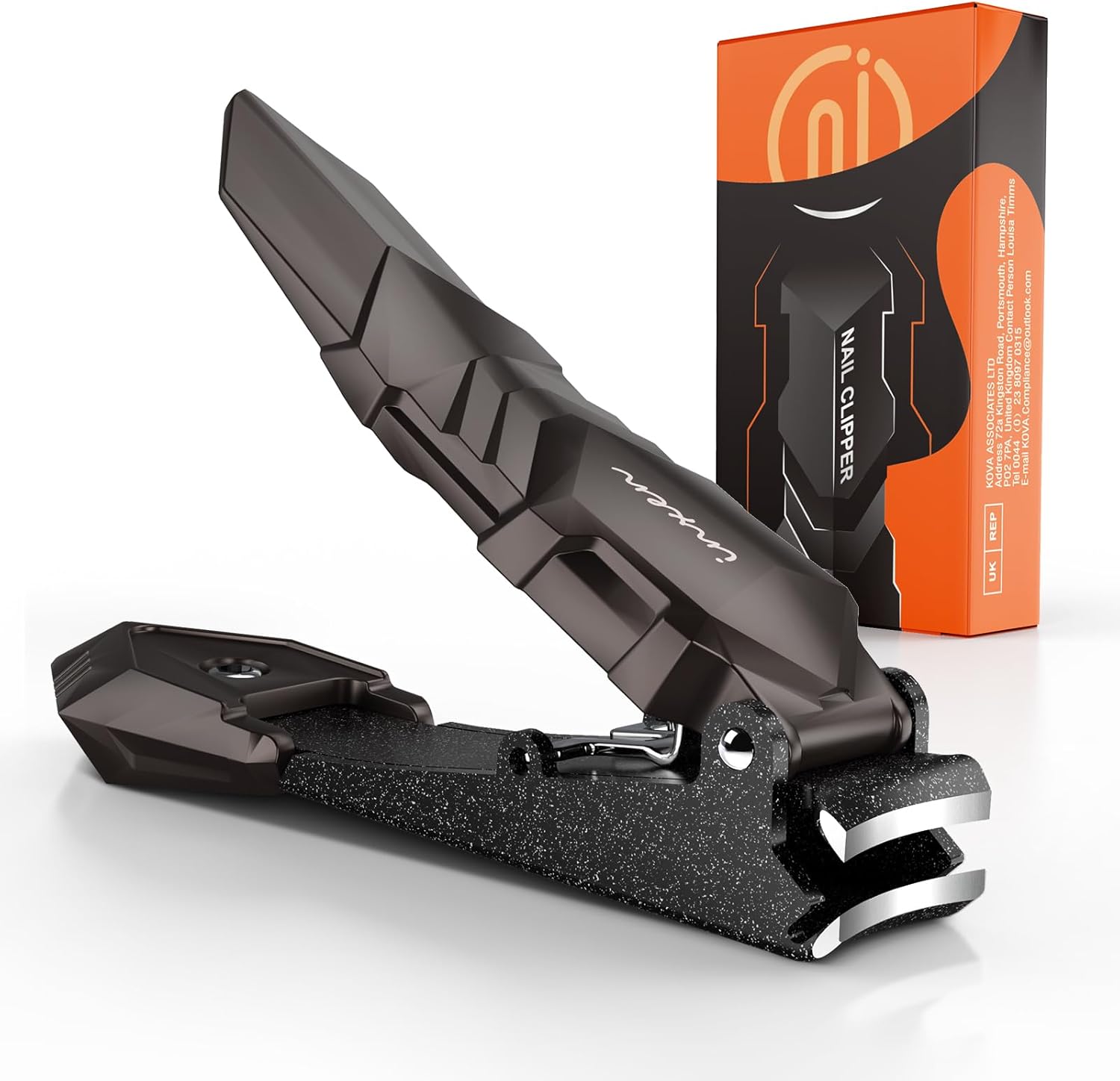 Inxen professional stainless steel nail clipper front view