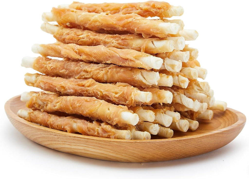 Jungle Calling Dog Treats, Chicken Wrapped Rawhide Sticks for Dogs, Grain-Free Natural Small Dogs Training Treats, Pet Chew Snacks,10.6 oz - Image 12