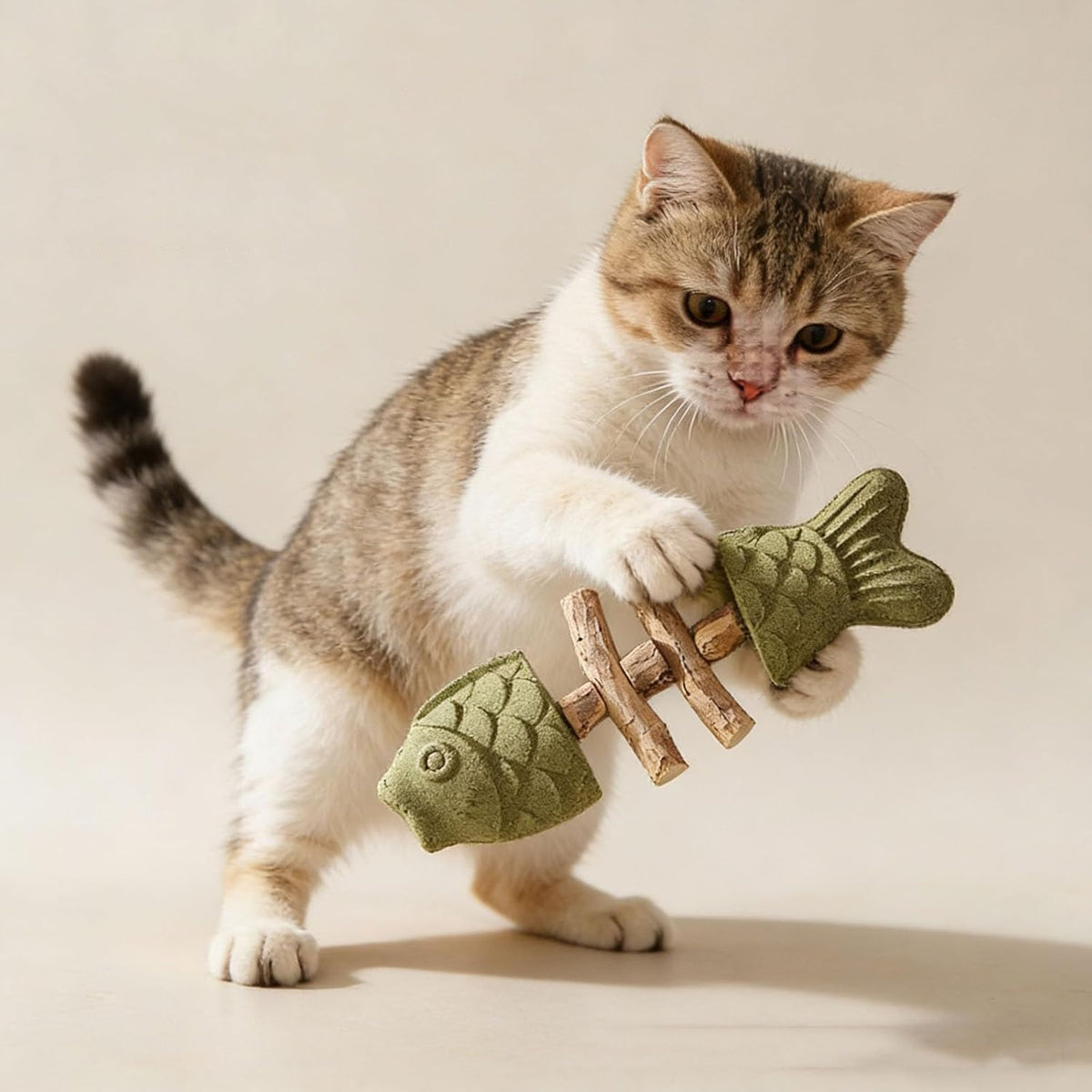 Three pieces pack of Purrident feline tooth care tool with catnip infusion