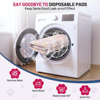Two pack Bumubi washable puppy pads folded for storage