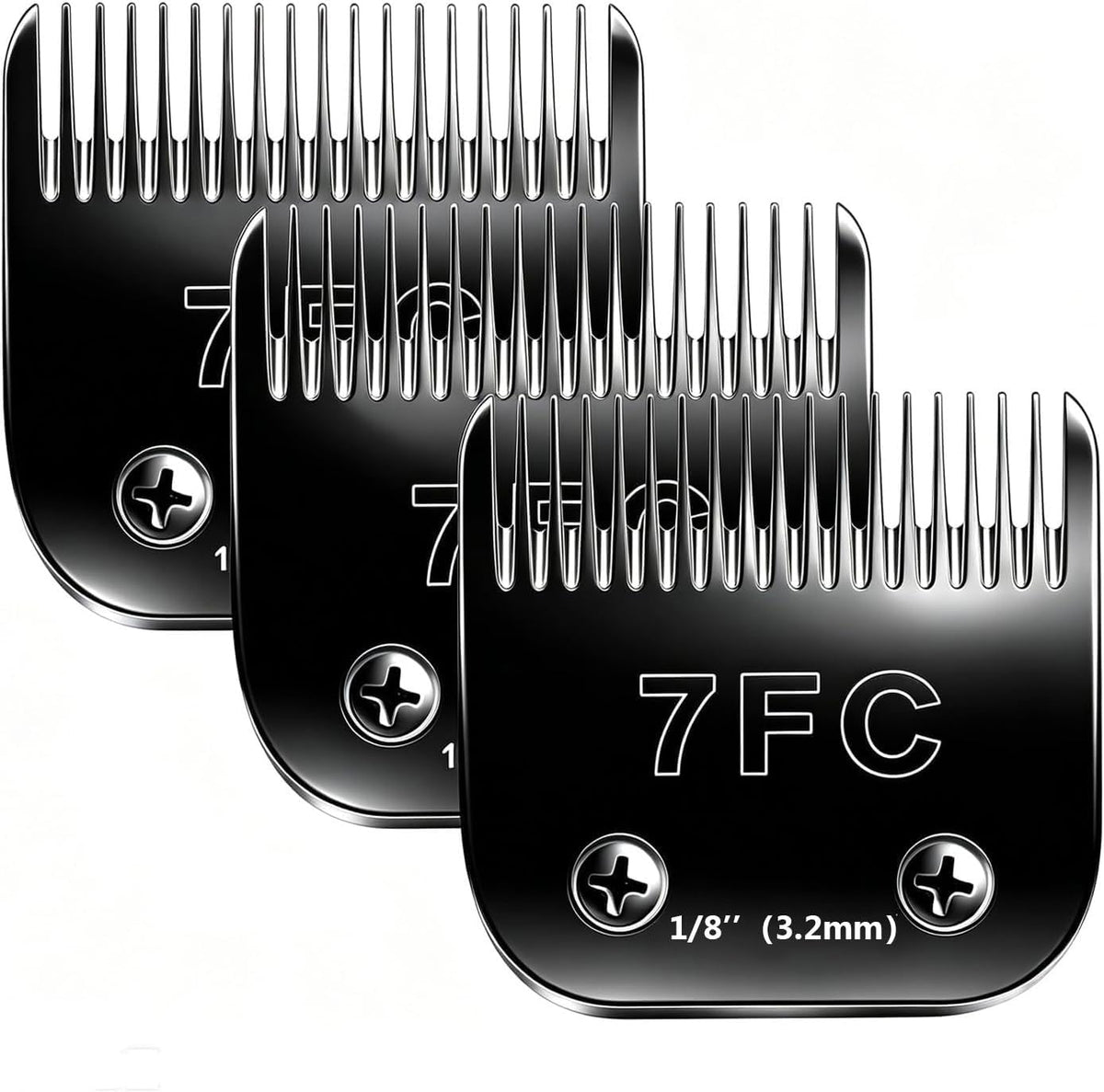 6pcs Dog Grooming Replacement Blades Compatible with Andis/Oster A5/Wahl KM-10 Series Dog Clippers,Detachable Clipper Replacement Blade,Black (6PCS Black-#10+30+3FC+4FC+5FC+7FC) - Image 10