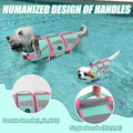 Side angle of the extra large EMUST pet flotation jacket highlighting the adjustable belly straps.