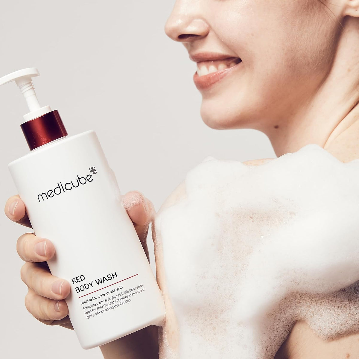 Medicube Red Body Wash texture and gel consistency