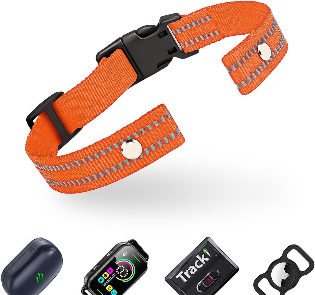 Collar Replacement Strap, Reflective Replacement Nylon Collar Strap Dog GPS Training Bark Receiver Collars, Durable Adjustable E Collar Straps for Small Medium Large Dogs, Black - Image 15