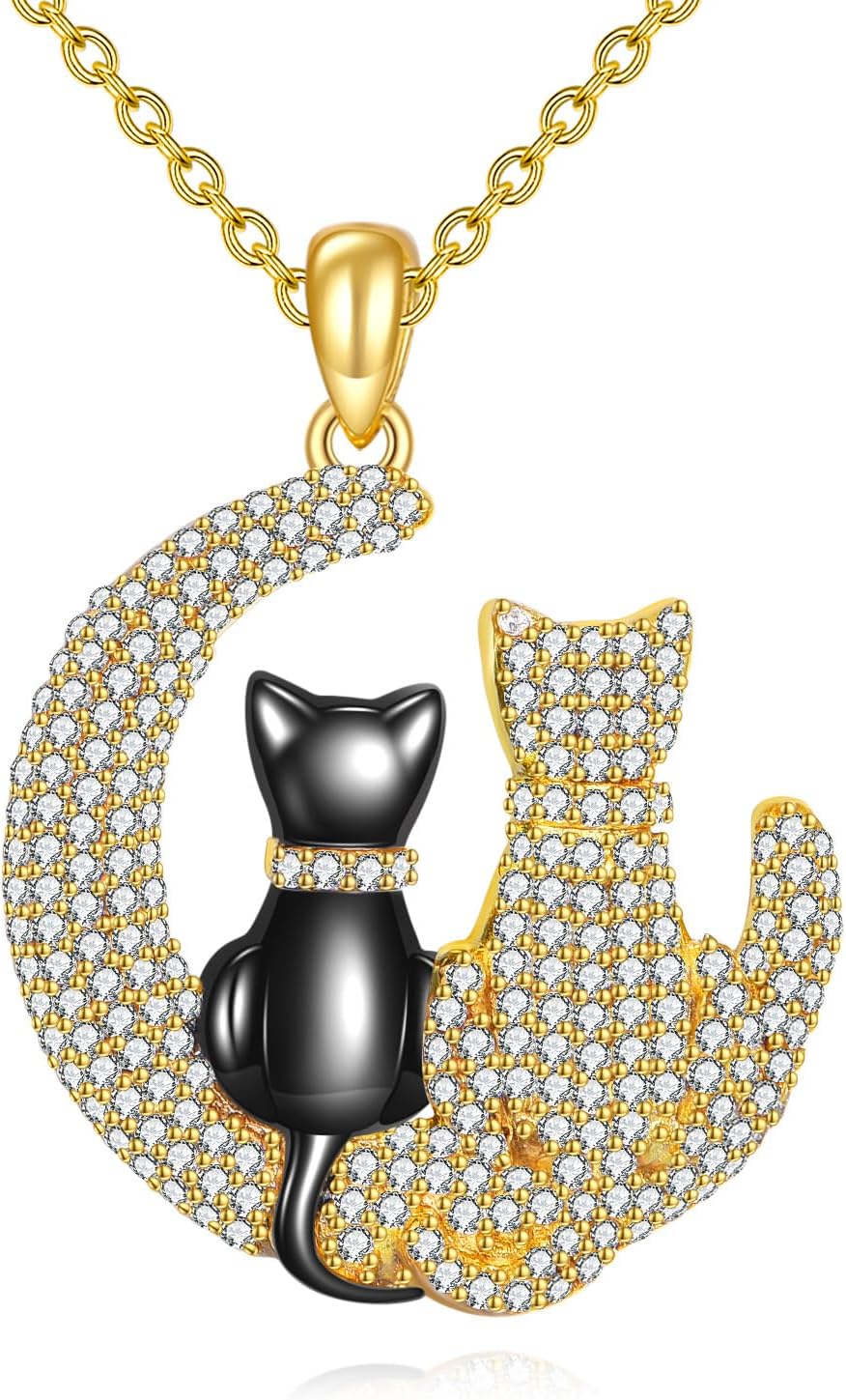 Full view of the KZX sterling silver animal pendant collection chain and paw design details