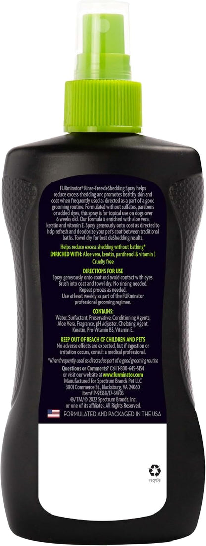Waterless dog grooming spray by Furminator