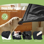 Couzssyhi durable dog crate pad with reinforced edges