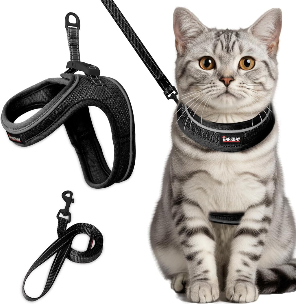 Cat Harness and Leash Set,Escape Proof Kitten Harness,Step in Adjustable Soft Lightweight,Easy Control,Reflective Strips Comfortable for Walking Travel(Blue,XS) - Image 15