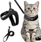 Cat Harness and Leash Set,Escape Proof Kitten Harness,Step in Adjustable Soft Lightweight,Easy Control,Reflective Strips Comfortable for Walking Travel(Blue,XS) - Image 15