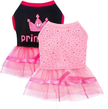 Premium imported dog dresses pack of two for festive pet occasions