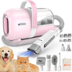 Afloia 6-in-1 Dog Grooming Kit, Pet Grooming Vacuum for Shedding, Dog Hair Vacuum with Clipper Nail Trimmer Grinder, Pet Brush Groomer at Home, Low Noise Cats Hair Remover, 1.5L Dust Cup, White - Image 9