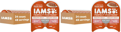 IAMS Perfect Portions Sensitive Digestion & Skin Wet Cat Food Pate, Healthy Adult Grain Free Pate, Chicken Recipe, 2.6 oz. (24 Twin Packs) - Image 11