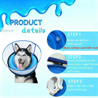 Orlyobabe medical recovery collar preventing wound licking clear barrier