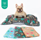 Luciphia fluffy fleece small dog bed liner cover in grey color variation