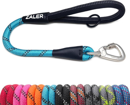ZALER Short Dog Leash, 18 Inches Rope Traffic Leashes for Dogs, Reflective Dog Lead with O-Ring, Heavy Duty Pet Leash for Large and Medium Dogs (18'' Black) - Image 15