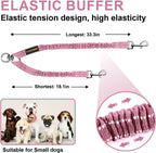 Close up of 360 degree swivel connector on double dog leash