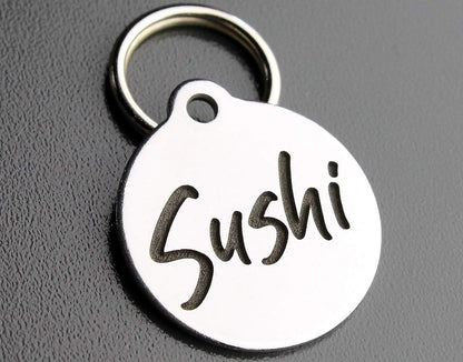 DEEP Engraved Premium Dog & Cat ID Tag - Personalized, Stainless Steel, Long-Lasting Durability - Bone 1" x1-1/2 (2-Side Engraving) - Image 9