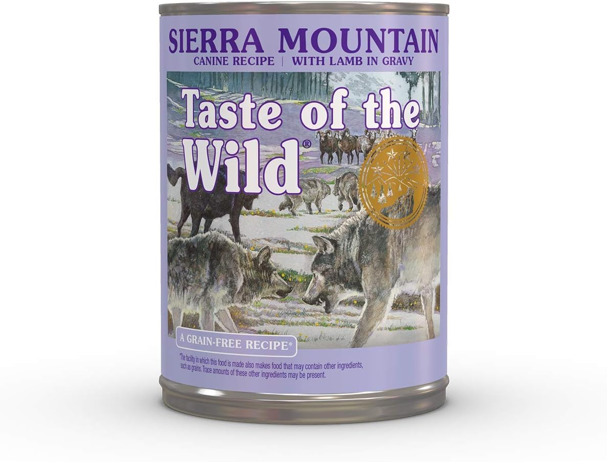 Grain free high protein wet dog food for skin and coat health